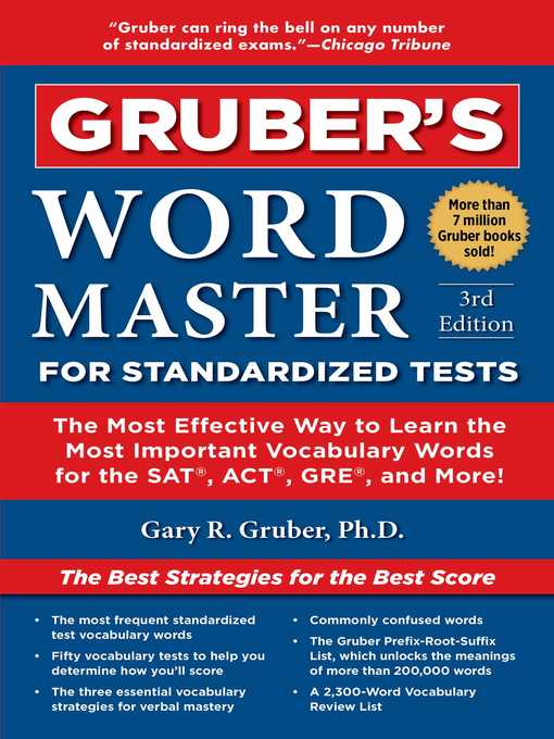 Title details for Gruber's Word Master for Standardized Tests by Gary Gruber - Wait list
